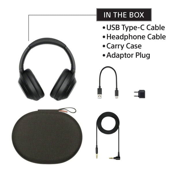 SONY | Wireless Noise Cancelling Bluetooth Headphones with Mic for Phone Calls, 30 Hours Battery Life Black | WH-1000XM4-BLACK