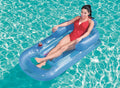 BESTWAY | Air Beach Mattress With Backrest And Armrests Silver 1.61mx84cm | BES115TOY00272