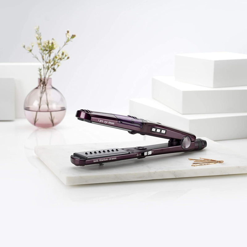BABYLISS | I-Pro 230 Steam Hair Straightener with Shine Technology for Ultimate Straightening | ST 395 SDE