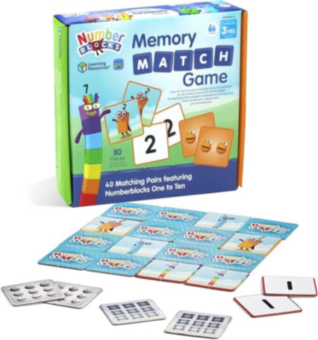 LEARNING RESOURCES UK| Numberblocks Memory Match Game (3+ Years) | HM95399-UK