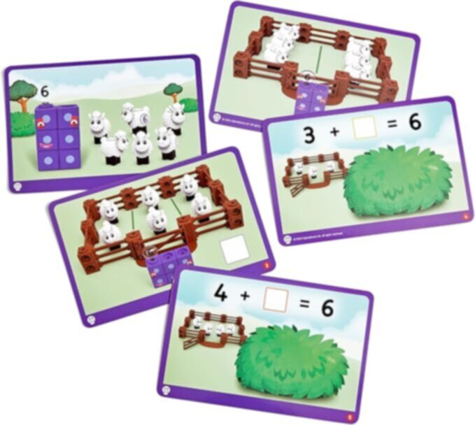 LEARNING RESOURCES UK| Mathlink Cubes Numberblocks Sheep Farm Activity Set | HM96093-UK