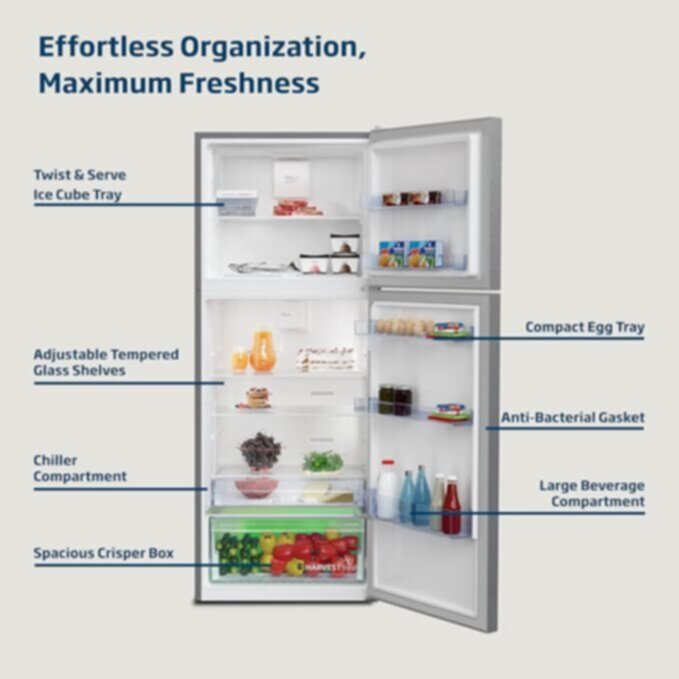 BEKO | Fridge Freezer 550 Ltrs | RDNT550XS