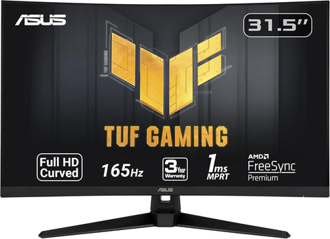ASUS | TUF Gaming Monitor 32inch Curved  Full HD 1920x1080 Extreme Low Motion Blur VG328H1B | MASITMVG32899