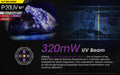 NITECORE | White+UV Dual Output Tactical Flashlight 1000 Lumens 320mW UV | P20UV V2