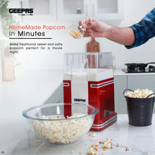 GEEPAS | Oil Free Popcorn Maker 1200W | GPM841