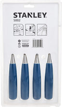 STANLEY | 25mm 5002 Series Wood Chiesel Set 4Pc [6/12/18/25] | 0-16-129