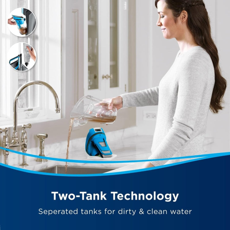 BISSELL | Crosswave Corded Vacuum, Wash, and Dry 0.62Ltr 56W Titanium Blue | 1713