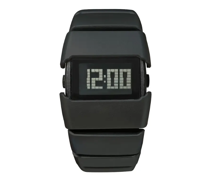 Mens Stylish Digital Wrist Watch with Unique Square Dial and Durable Strap Black   | JPO3375