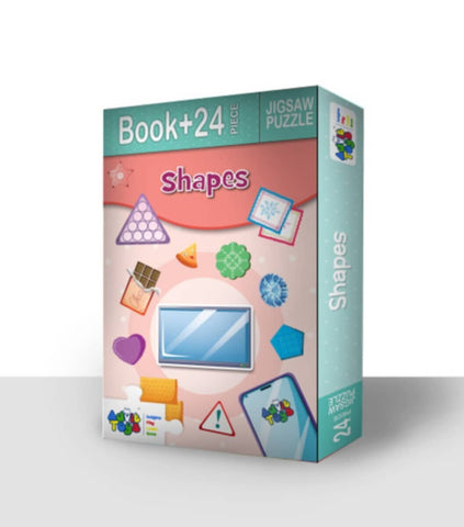Shapes Book + 24 Piece Jigsaw Puzzle