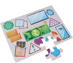 Shapes Book + 24 Piece Jigsaw Puzzle