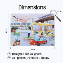 Transport Book + 24 Piece Jigsaw Puzzle