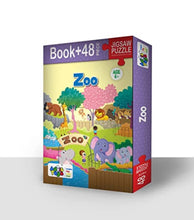 Zoo Book + 48 Pcs Jigsaw Puzzle Age 4+