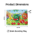 Fruits Book + 24 Piece Jigsaw Puzzle