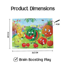 Fruits Book + 24 Piece Jigsaw Puzzle