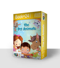 The Pet Animals Book + 24 Pcs Jigsaw Puzzle