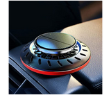 Solar Car Fragrance Double Ring Rotating Car Aromatherapy For Car, Home, Office Air Fresher Decoration Perfume Diffuser - C | JPN0833