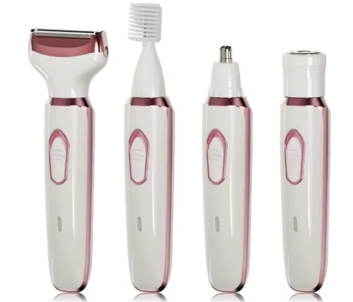 4 in 1 Hair Removal Kit Rechargeable Trimmer for Women Face Body Bikini Shaver Nose Hair Remover Smooth Skin | JPO2867