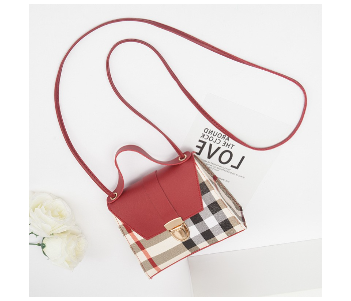FN-Mini Small and Square Trendy Custom Logo Shoulder Handbags for Women - Red | JPK3308