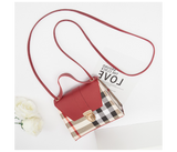 FN-Mini Small and Square Trendy Custom Logo Shoulder Handbags for Women - Red | JPK3308