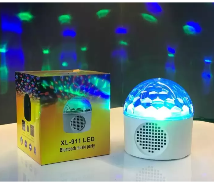 Generic XL-911 Stage Bluetooth speaker Music Projector LED Party Light Pub Disco Stage Effect -White | JPL2075