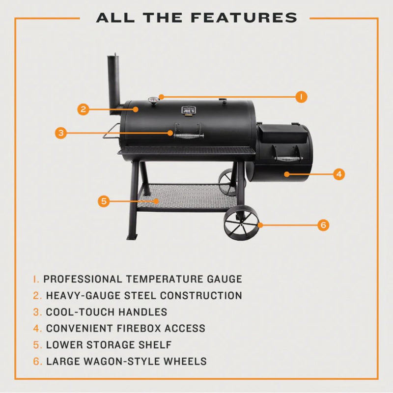 أوكلاهوما جو | شواية لونغ هورن أوفست سموكر | 13201747-50