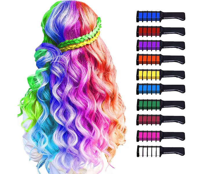 10 Color Hair Chalk for Girls Kids Birthday Gift | JPM4864