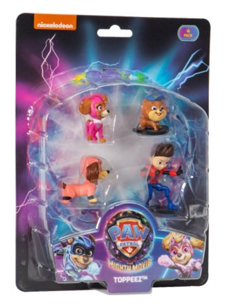 NICKELODEON | Paw Patrol The Mighty Movie  Pencil Toppers blister 4 pack S2 | PAWM2230