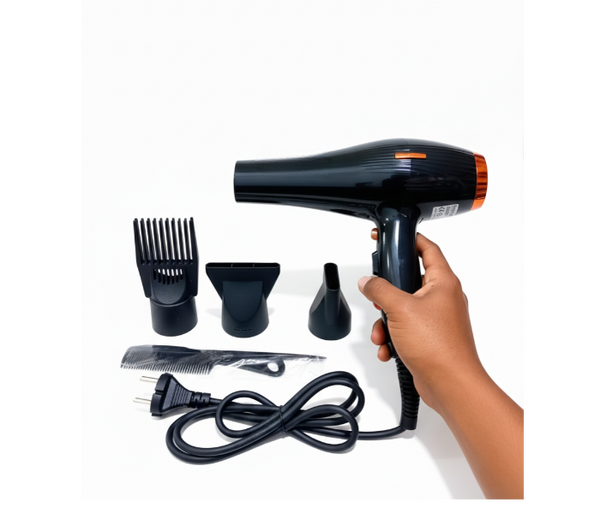 High-Power 5000W Hair Dryer with 5-in-1 Styling Kit, Ionic Technology, Cold Air, Black/Bronze | JPO4573