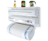 Beauenty 4 in 1 Wall Mount Paper Towel and Tissue Holder Plastic Wrap Foil Dispenser | JPO6452