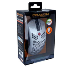 DRAGONWAR | Ultra-Light Honeycomb RGB Gaming Mouse 12000 DPI White | ELE-G25-WH