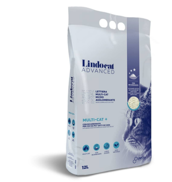 LINDOCAT | White Bentonite Advanced Multi-Cat + - 12 L (Fragrance Free)