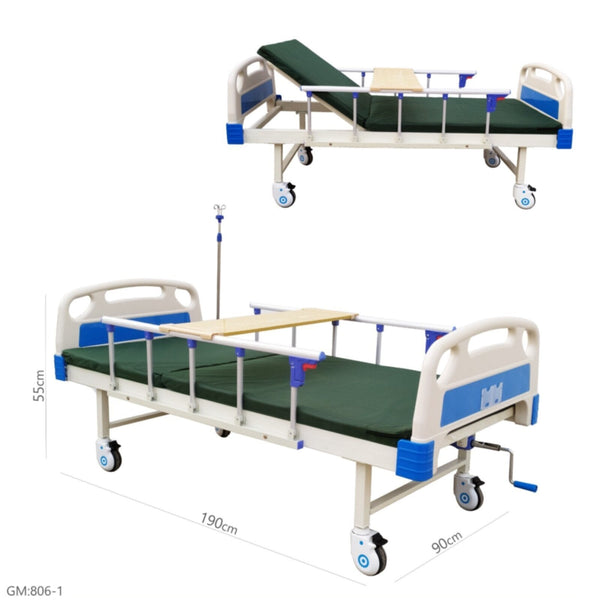 Manual Backrest Adjustable Hospital Bed | 806 1