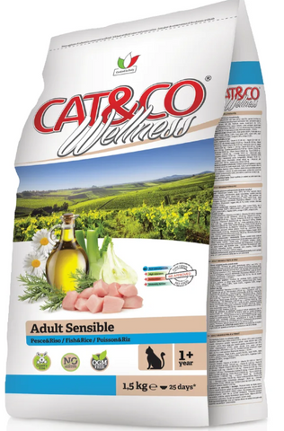 CAT & CO | Wellness Adult Sensible Fish & Rice 1.5Kg | 80656