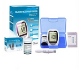 Bison IVD Blood Glucose Meter with Lancets 50 Count and 50 Pieces Blood Glucose Test Strips, 1 Pack | JPK8245