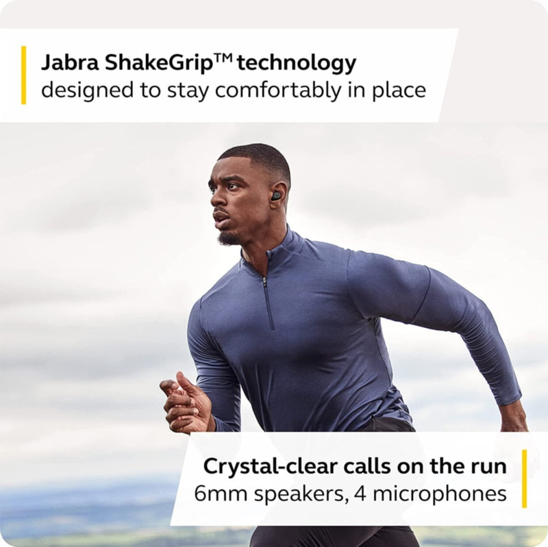 JABRA | Elite 7 Active In-Ear True Wireless Earbuds with Jabra Shake Grip Black