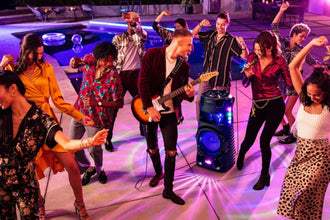 SONY | High Power Party Speaker with Bluetooth Technology (Karaoke,Gesture Control, Party Light, Taiko) Black | MHC-V73