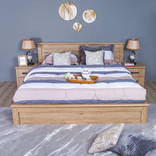 DANUBE | Raymond 180X200 King Bed - Summer Oak | 810100100183