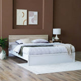 DANUBE | Aurora 180x200 King Bed White Natural Oak | 810100100266