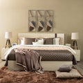 Maybell 180X200 King Bed Set - White Maple / Walnut | 810100100283