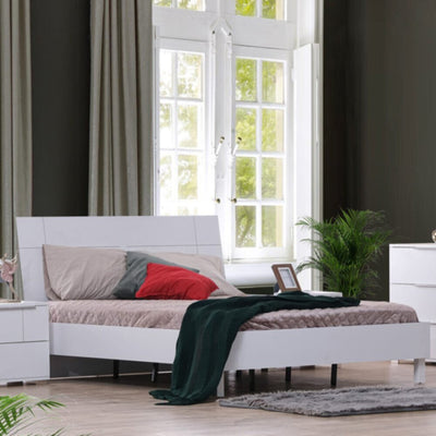 DANUBE | Brooklyn 180X200 King Bed - White | 810100100312