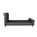 DANUBE | Oxford 180X200 Rolled-Top Sleigh King Bed - Charcoal | 810100100326