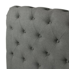 DANUBE | Oxford 180X200 Rolled-Top Sleigh King Bed - Charcoal | 810100100326