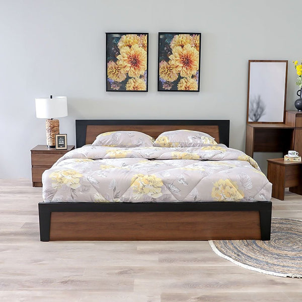DANUBE | Martina 180x200 King Bed Set + Dresser and Stool Columbia | 810100100391