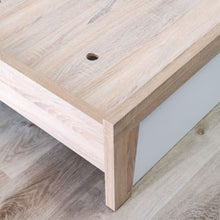 DANUBE | Martina 180x200 King Bed Set + Dresser and Stool - White/Sonoma Oak | 810100100392