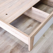 DANUBE | Martina 180x200 King Bed Set + Dresser and Stool - White/Sonoma Oak | 810100100392