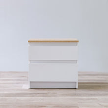 DANUBE | Martina 180x200 King Bed Set + Dresser and Stool - White/Sonoma Oak | 810100100392