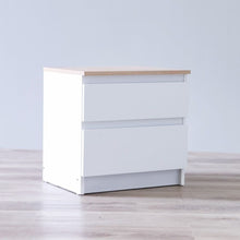 DANUBE | Martina 180x200 King Bed Set + Dresser and Stool - White/Sonoma Oak | 810100100392