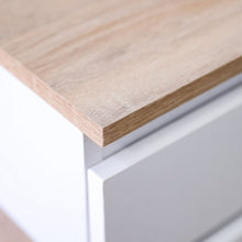 DANUBE | Martina 180x200 King Bed Set + Dresser and Stool - White/Sonoma Oak | 810100100392