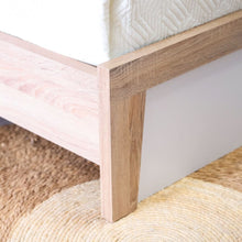 DANUBE | Martina 180x200 King Bed Set + Dresser and Stool - White/Sonoma Oak | 810100100392