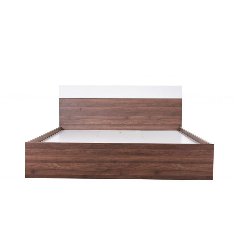 DANUBE | New Allano 180x200 King Bed Dark Walnut White | 810100100411